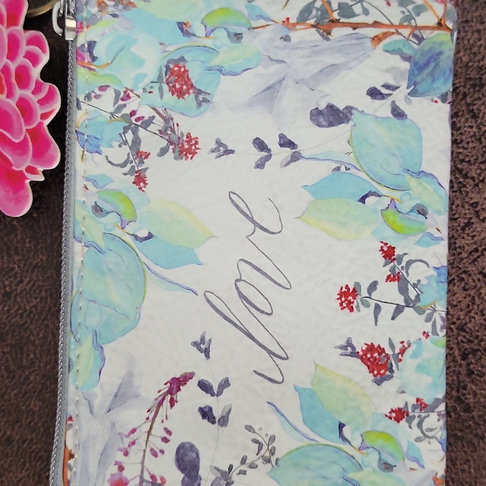 Papaya! Floral Coin Pouch with Pink Flower Charm - Picture 2 of 2